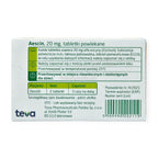 Aescin 20 mg Tablets Vein Support Circulation Teva ingredients