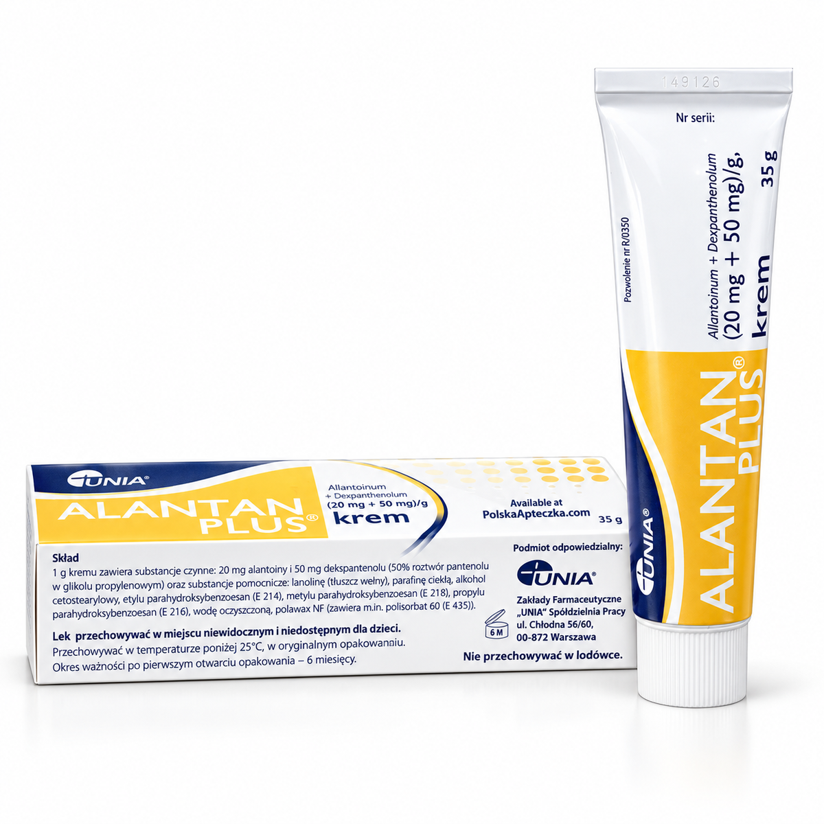 Alantan Plus Allantoin & Dexpanthenol Cream 35g Ingredients