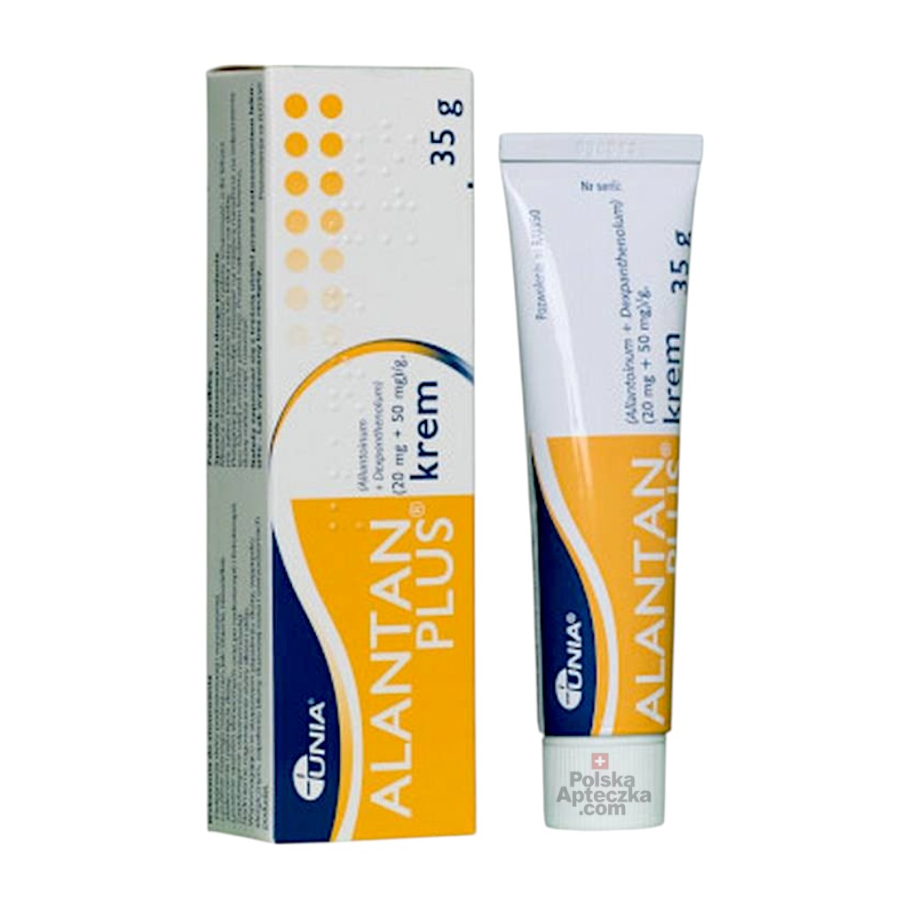 Alantan Plus Cream 35g tube and box – soothing moisturizer with allantoin and dexpanthenol