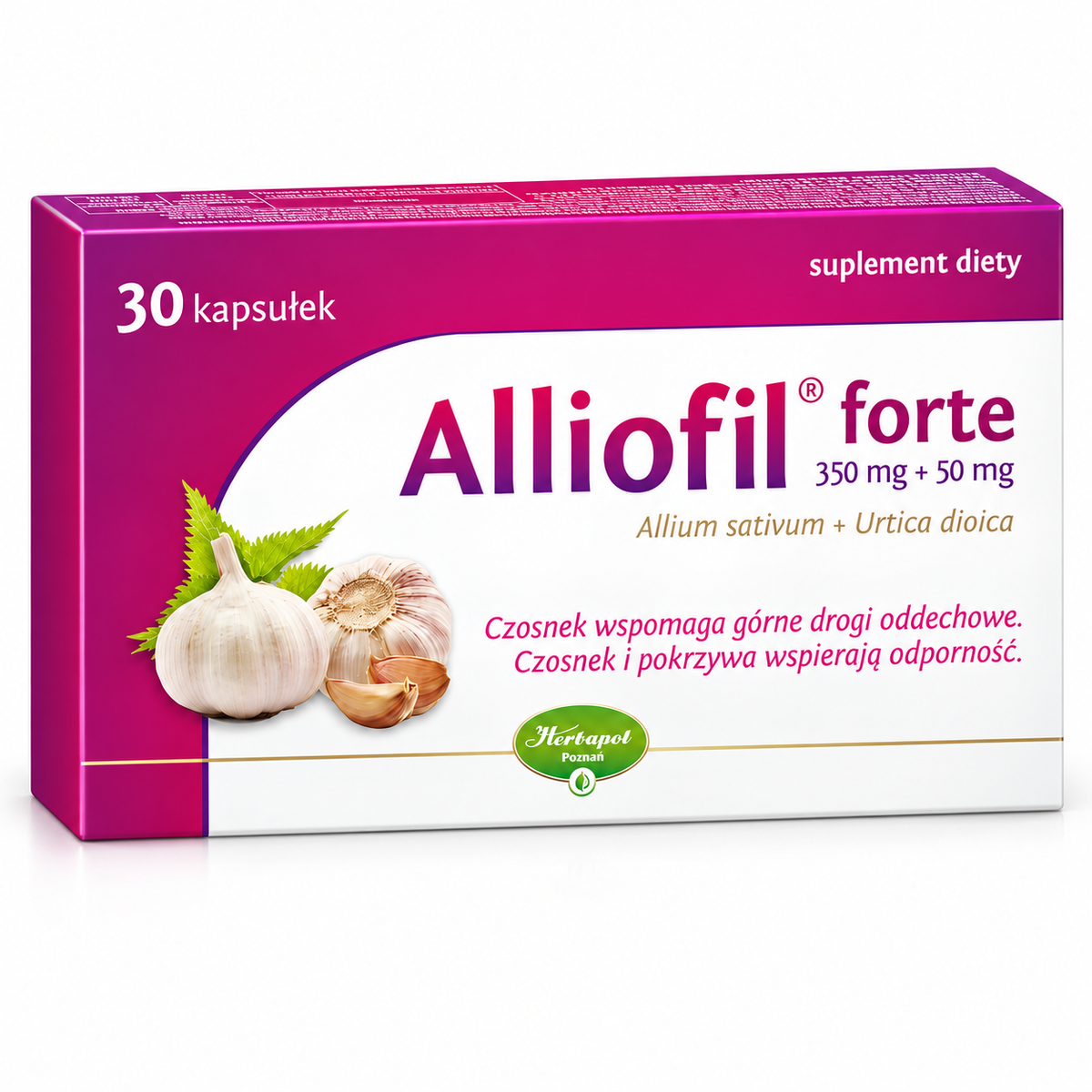 Alliofil Forte Garlic & Nettle 30 Capsules box