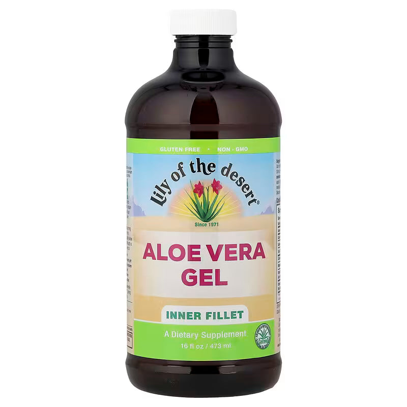 Aloe Vera Gel Inner Fillet Drinkable Supplement 16 fl oz / 473 ml