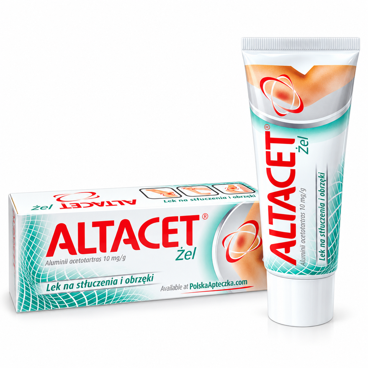 Altacet Gel 75g Bruise Swelling Relief Cooling Injury Gel Box and Tube