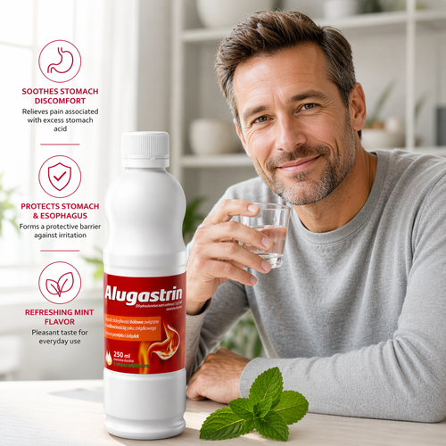 Alugastrin Liquid Antacid Heartburn Relief 250ml lifestyle
