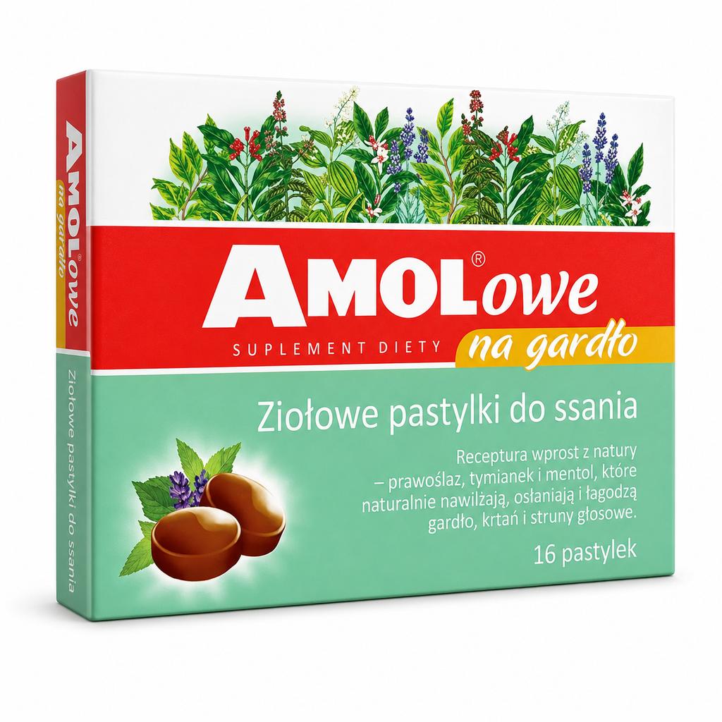 Amolowe Herbal Throat Lozenges 16 Pastilles