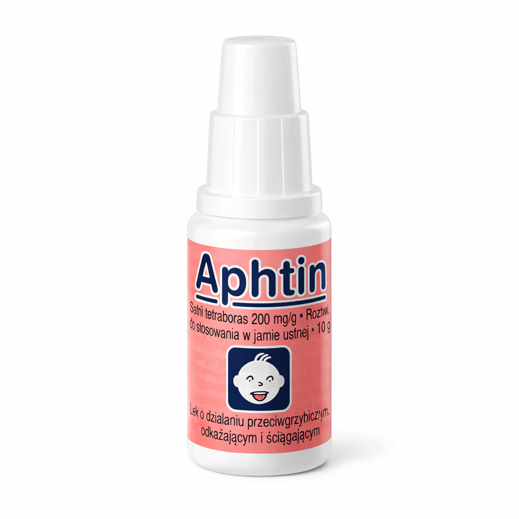 Aphtin Oral Solution 10g Mouth Ulcer and Aphthae Oral Care Borax Solution