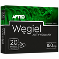 Apteo Activated Charcoal 150 mg 20 Hard Capsules