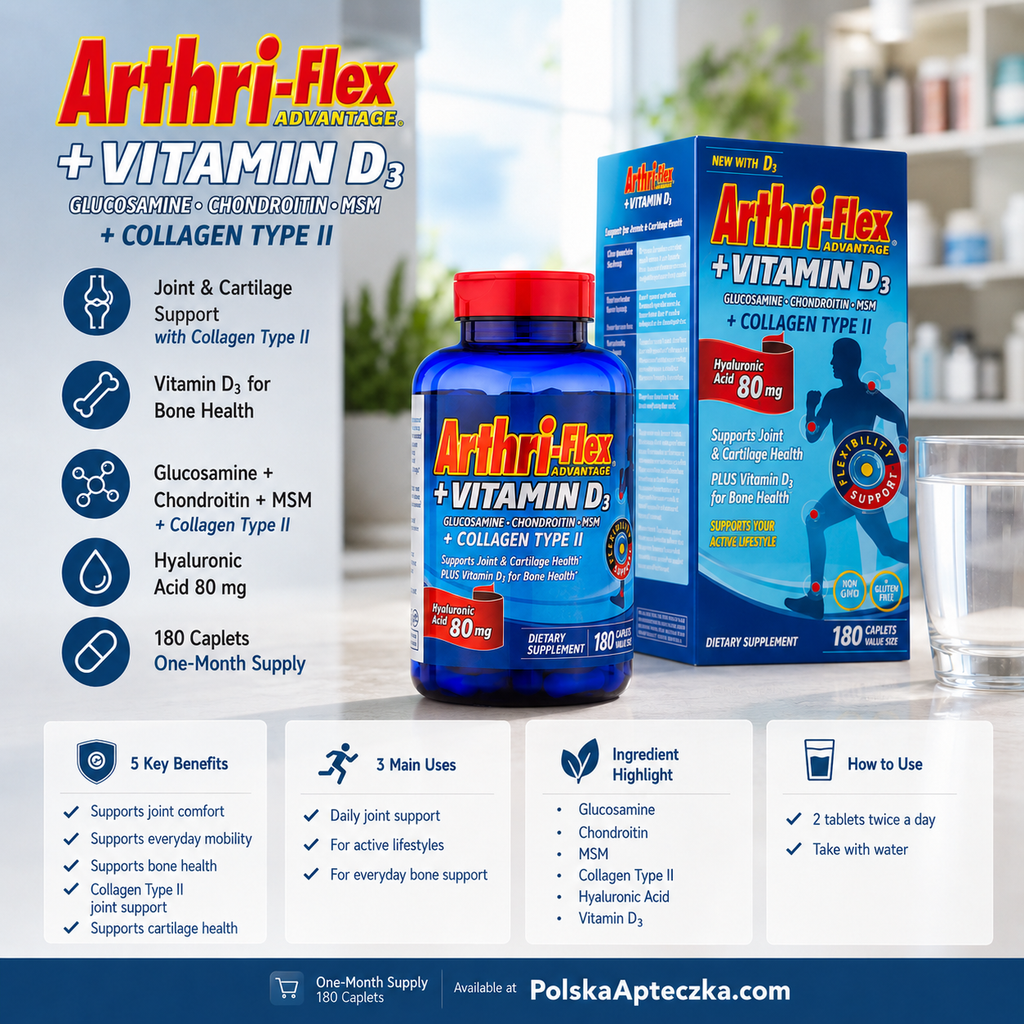 Arthri-Flex Collagen Joint Support Vitamin D3 180 Tablets Infographic