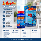 Arthri-Flex Collagen Joint Support Vitamin D3 180 Tablets Infographic