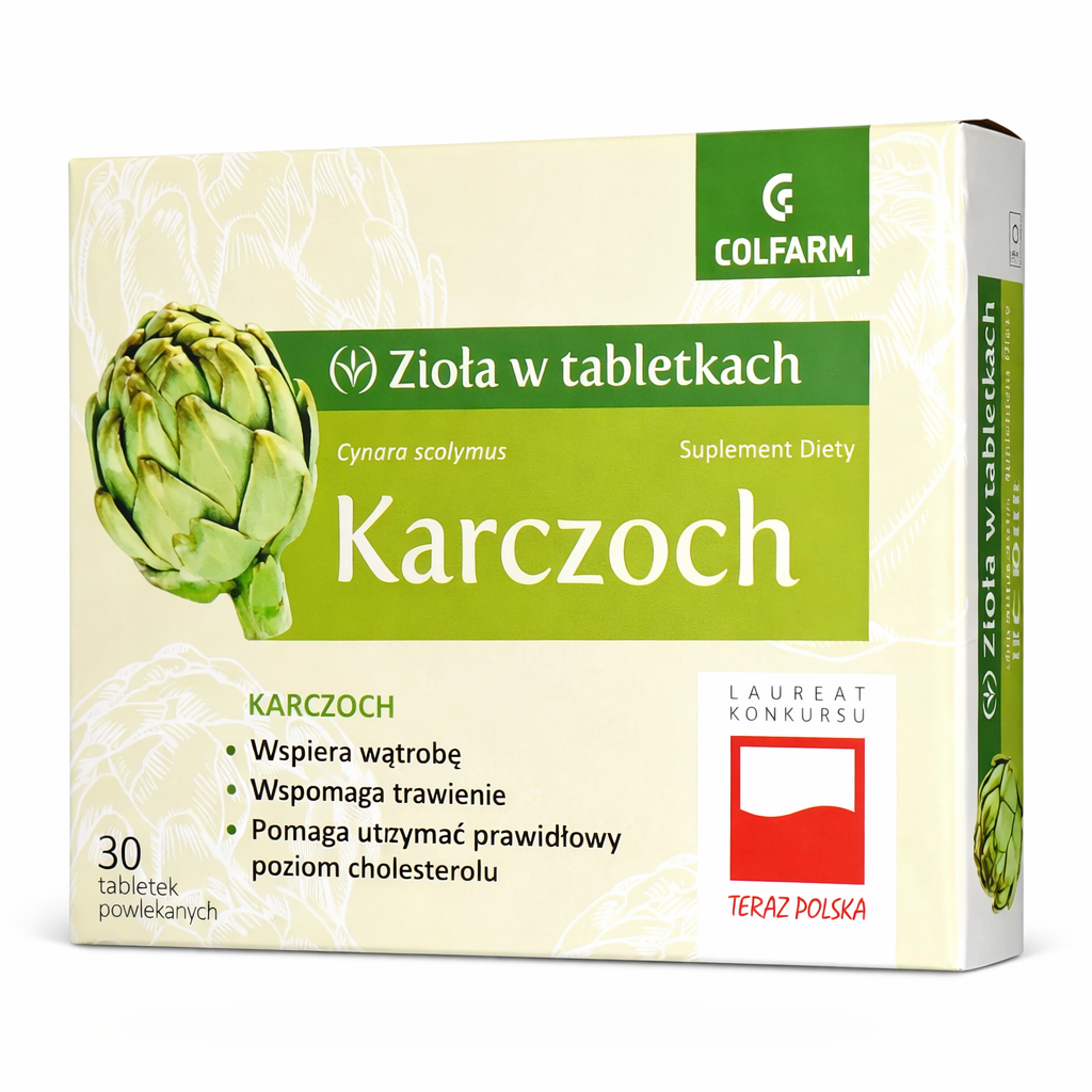 Artichoke Extract 30 Tablets Colfarm Liver Digestive Support