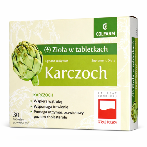 Artichoke Extract 30 Tablets Colfarm Liver Digestive Support