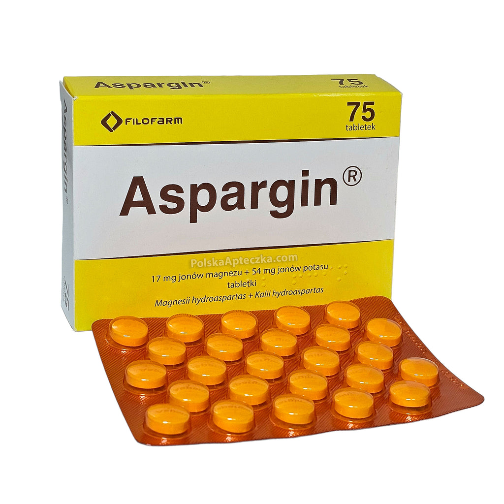 Aspargin 75 tablets magnesium and potassium supplement for heart muscles and energy blister pack