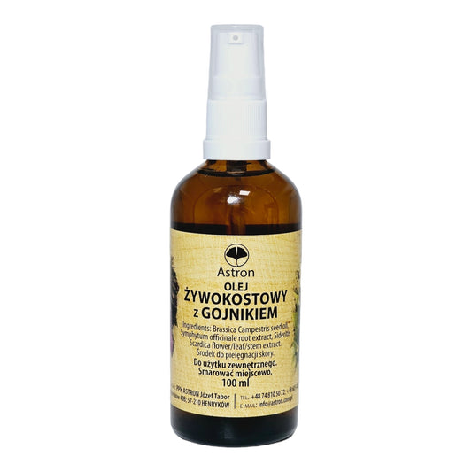 Astron Comfrey Oil with Sideritis 100 ml spray bottle for topical use
