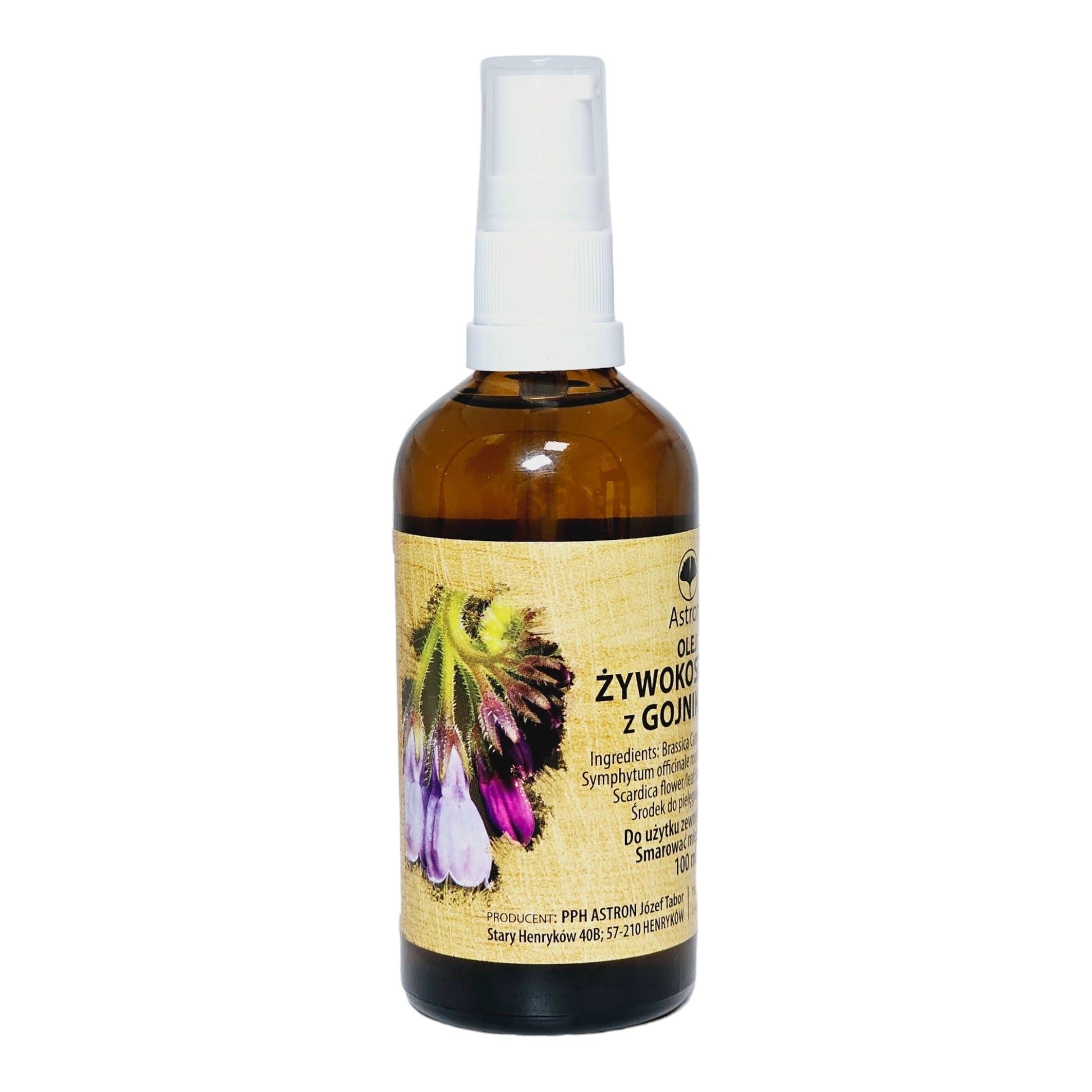 Astron Comfrey Oil with Sideritis 100 ml spray bottle