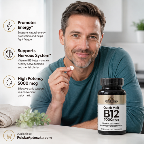 B12 5000 mcg Quick Melt  60 Tablets Windmill Lifestyle