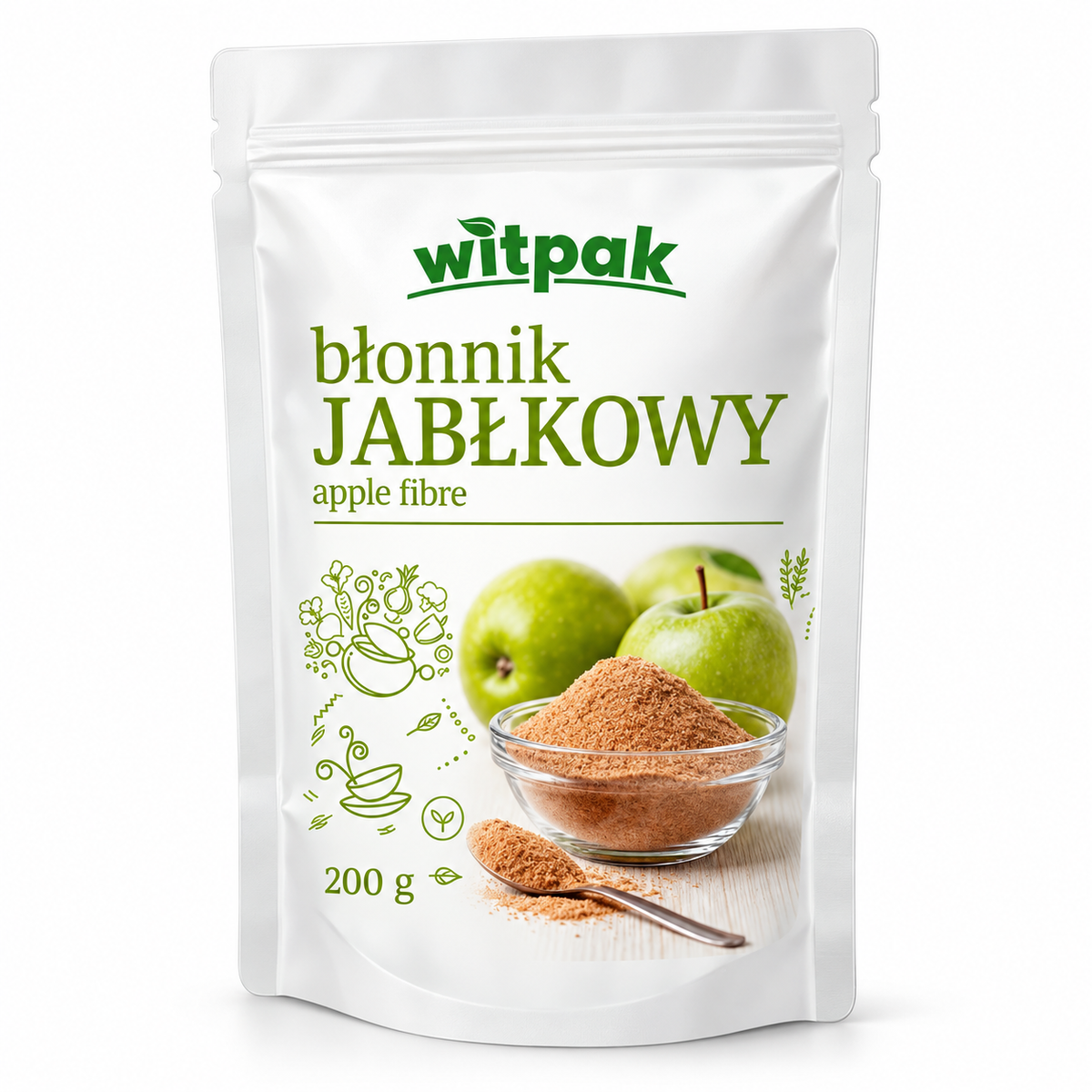 Błonnik Jabłkowy 200 g, Witpak | Apple Fiber