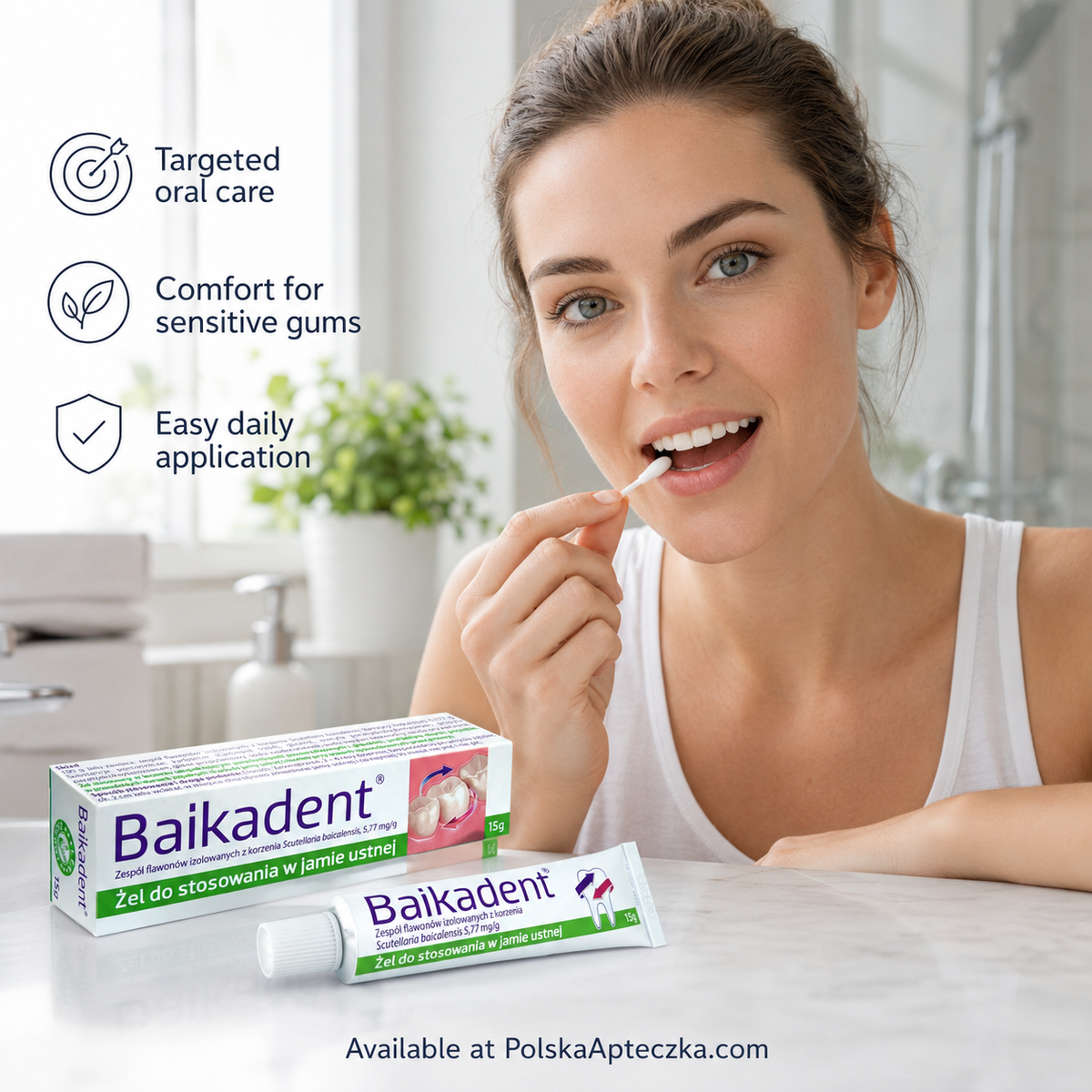 Baikadent Oral Gel 15 g Gum & Oral Mucosa Care Lifestyle