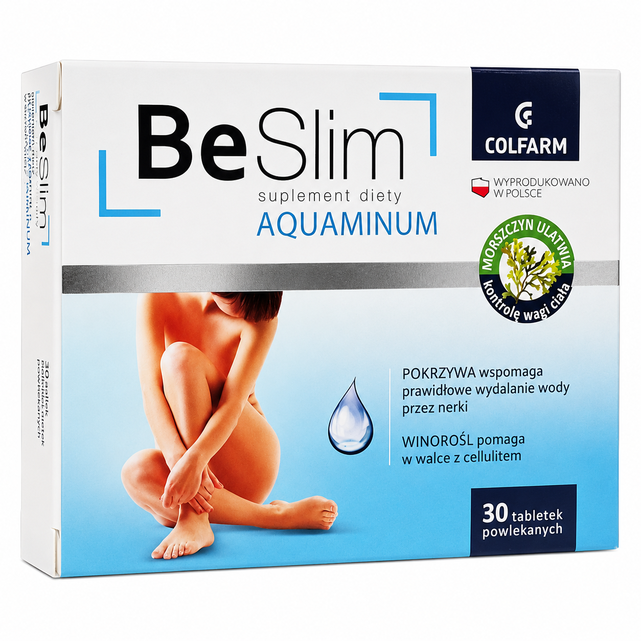BeSlim Aquaminum 30 Tablets Water Balance Colfarm