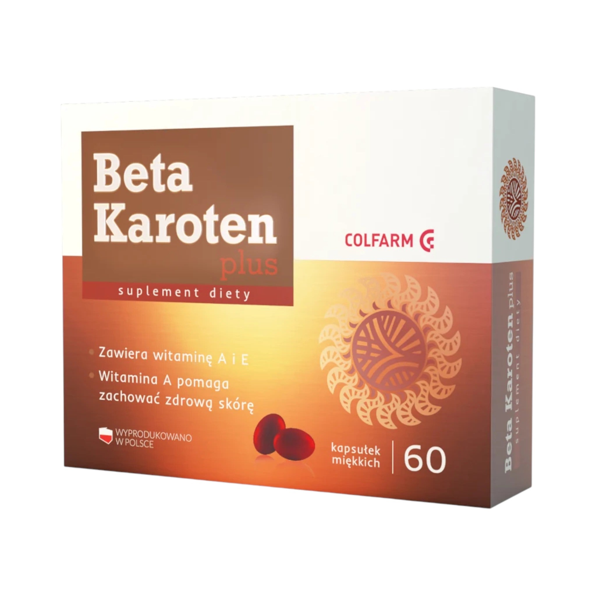 Beta Karoten Plus 60 Soft Capsules, Colfarm