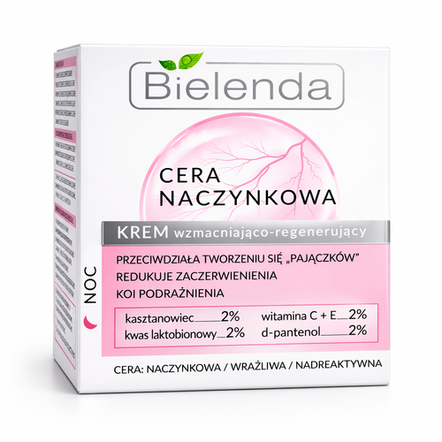 Bielenda Capillary Skin Night Cream Strengthening Regenerating 50 ml Polska Apteczka