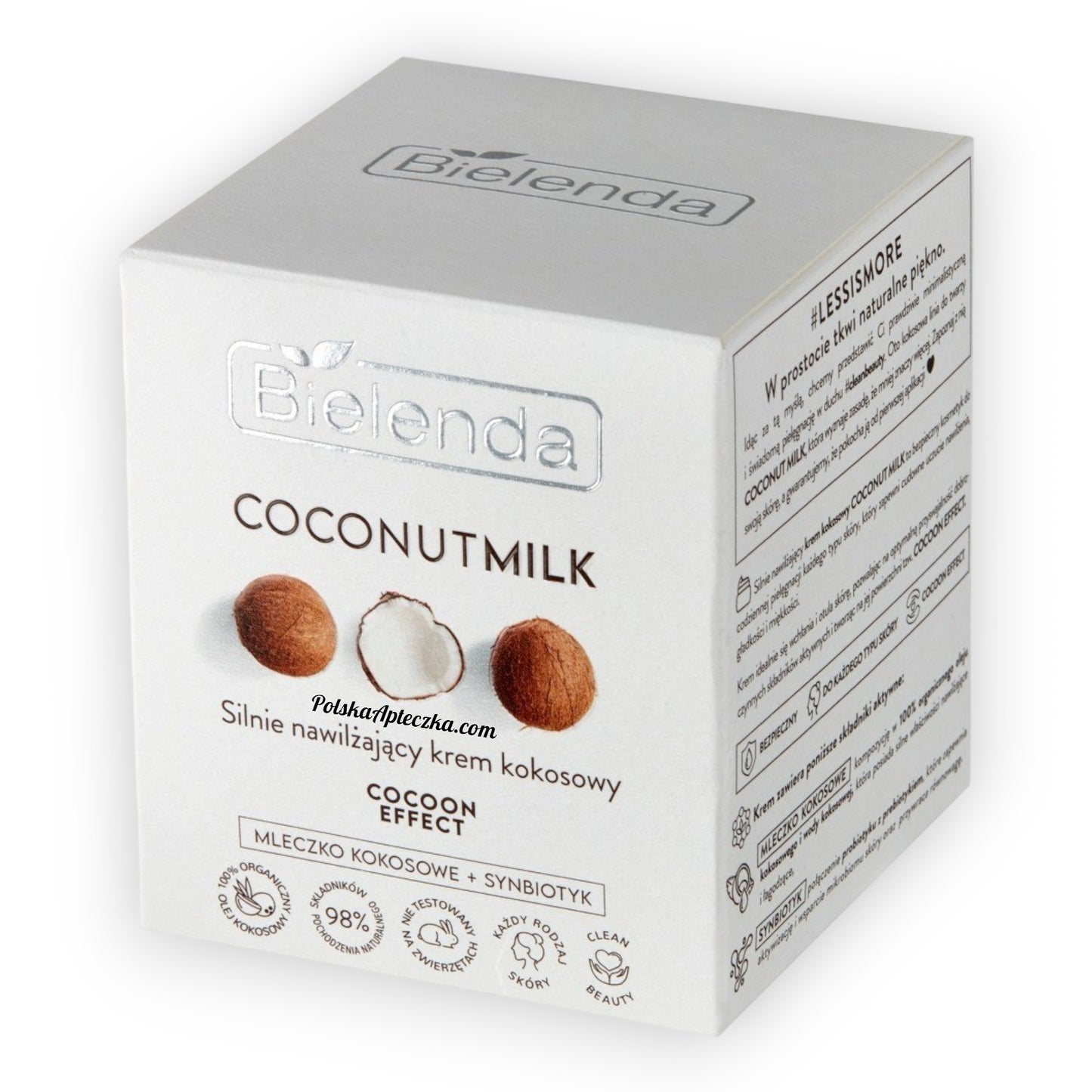 Bielenda, Coconut Milk Silnie nawilżający krem kokosowy Cocoon Effect 50ml