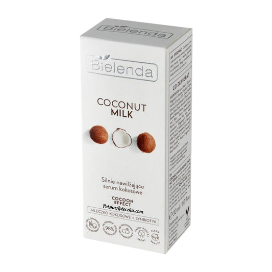 Bielenda, Coconut Milk Silnie nawilżający serum kokosowe Cocoon Effect 30ml