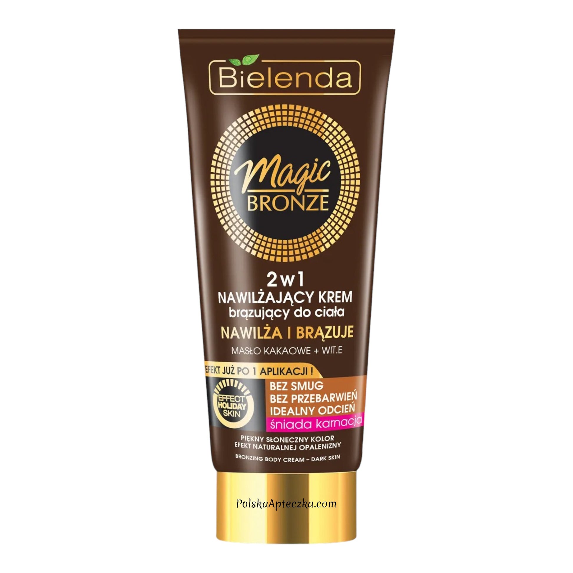 Bielenda, Magic Bronze nawilżający krem brązujący do ciała cera śniada 200ml