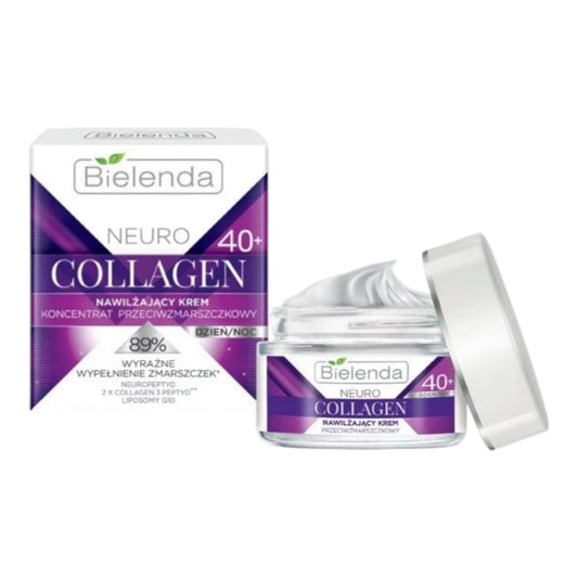 Bielenda Neuro Collagen 40+ anti-wrinkle cream open jar