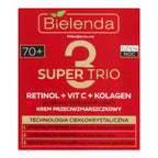Bielenda, Super Trio Retinol + Vit. C + Kolagen 70+ Gleboko odbudowujacy krem przeciwzmarszczkowy dzien i noc 50ml