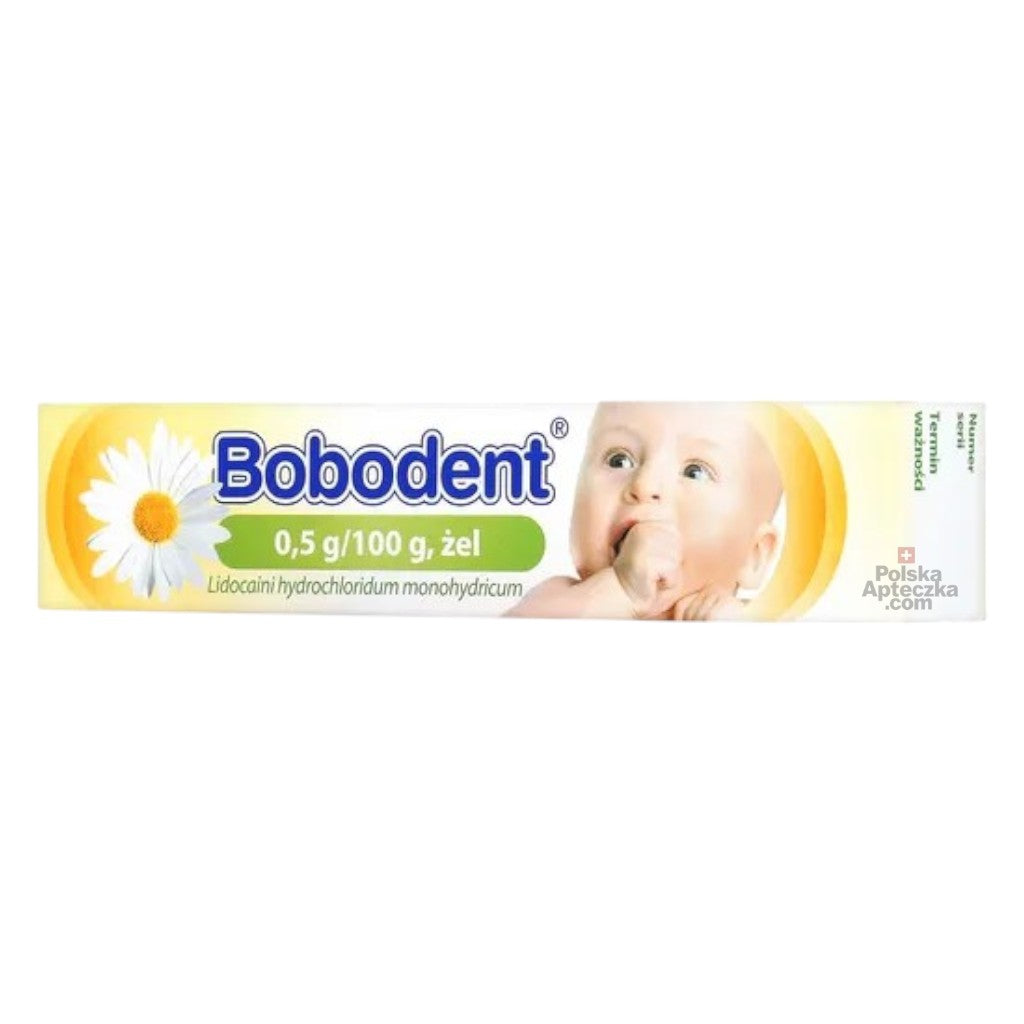 Bobodent Teething Gel tube – baby gum soothing gel with lidocaine and chamomile extract