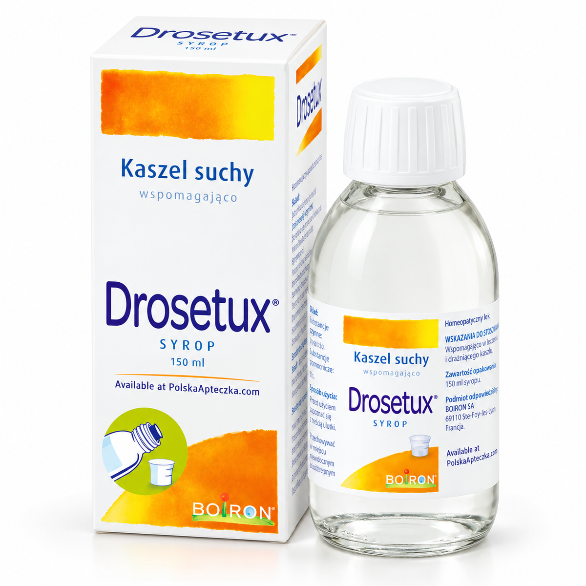 Boiron Drosetux Homeopathic Syrup – 150 ml / Syrop homeopatyczny Drosetux 150 ml