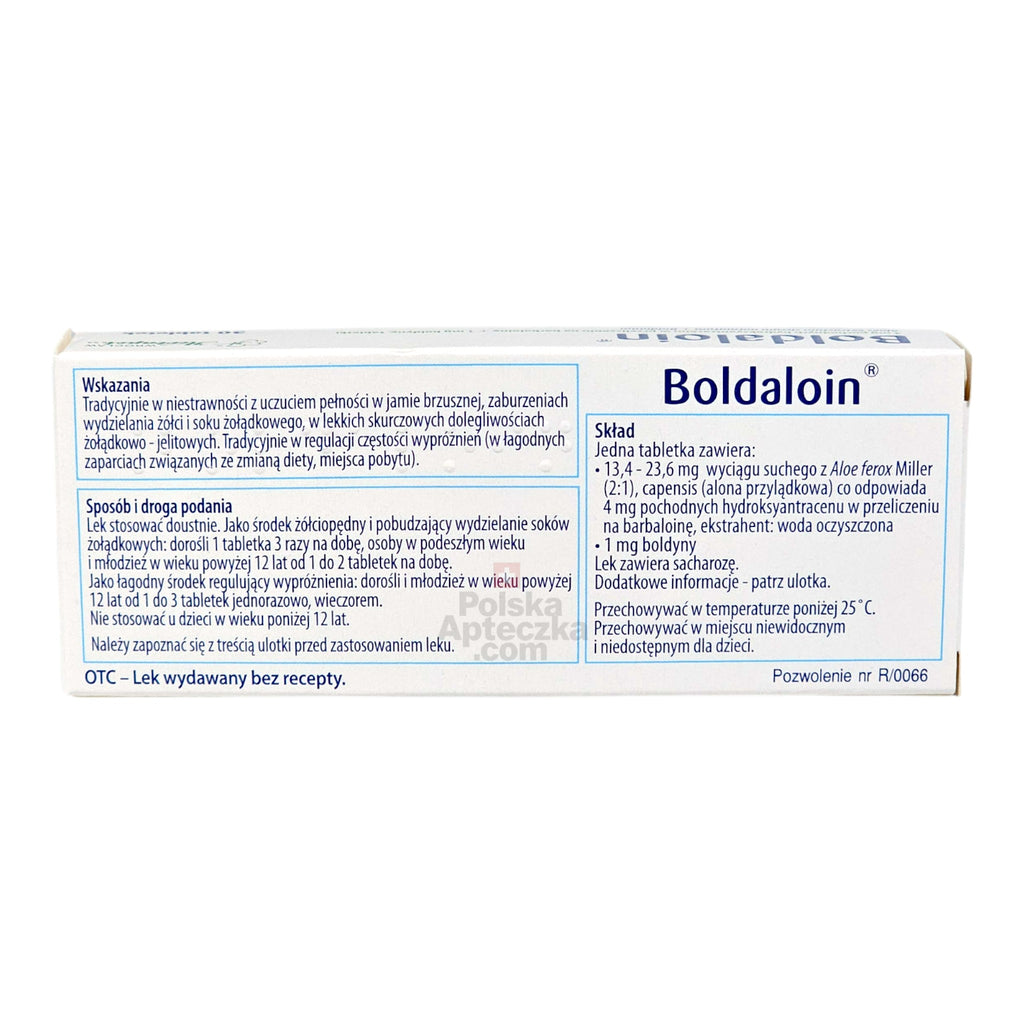 Boldaloin Aloe Boldine tablets for digestion