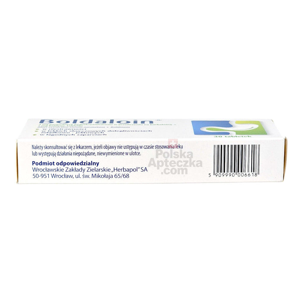 Boldaloin supplement packaging side view