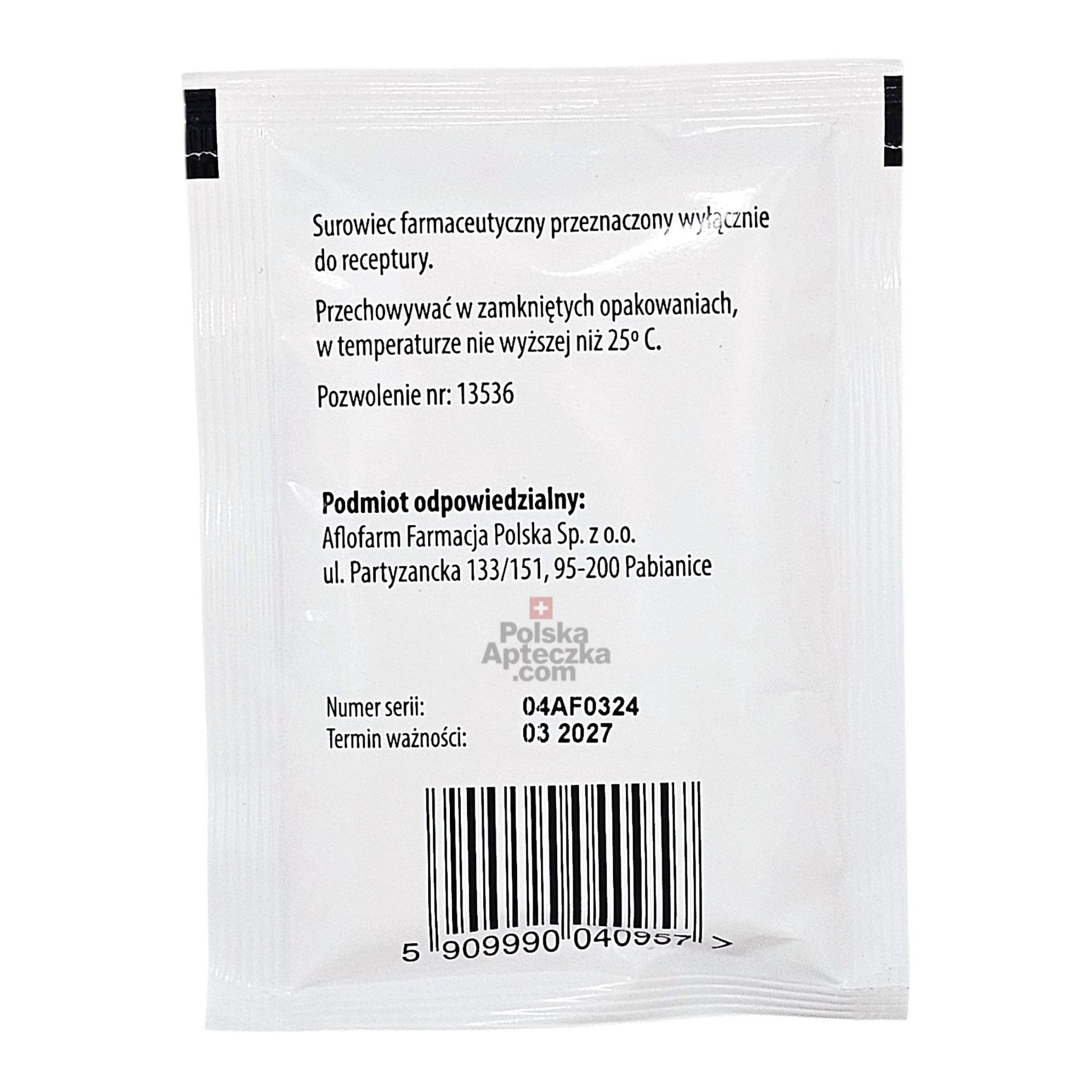 Boric Acid Powder 30g pouch – Kwas Borowy packaging back view with details