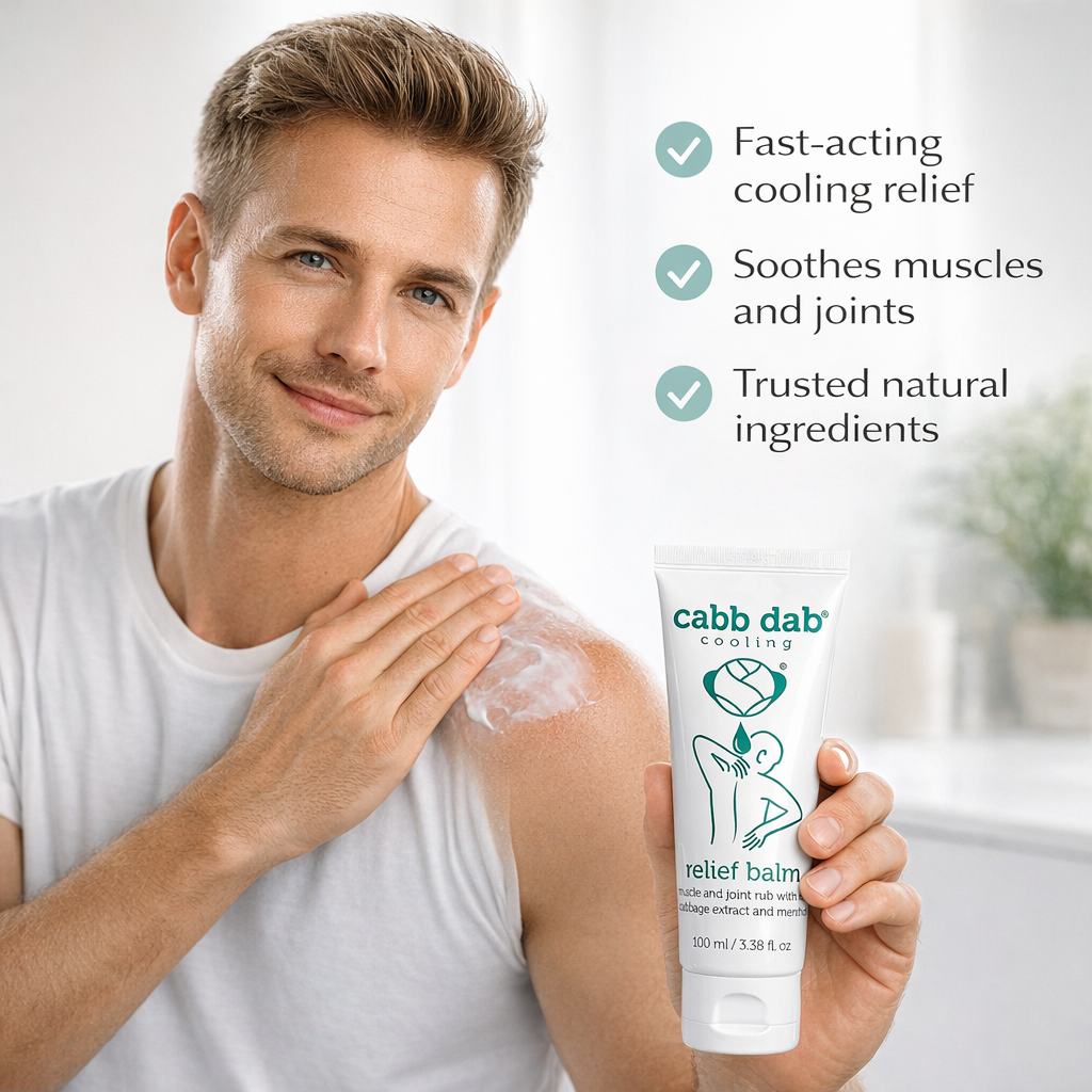 Cabb Dab Cooling Relief Balm with Cabbage Leaf Extract 100mL benefits