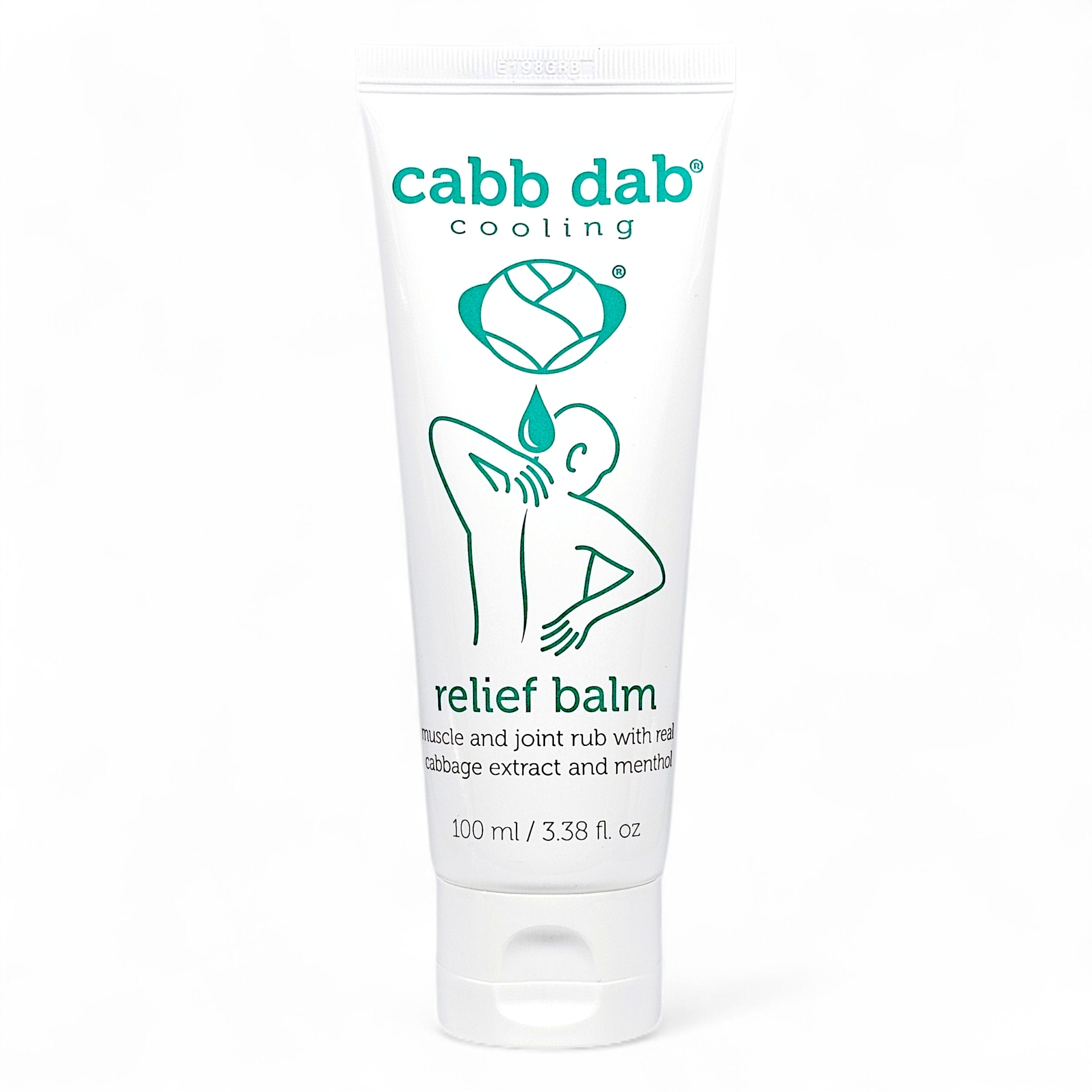 Cabb Dab Cooling Relief Balm with Cabbage Leaf Extract 100mL tube