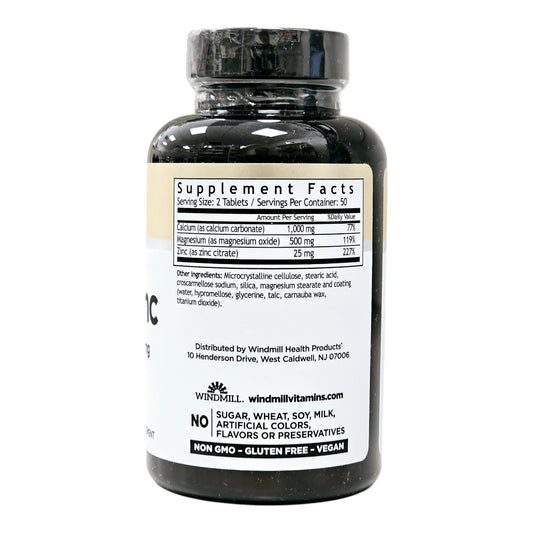 Cal-Mag-Zinc 1000 mg / 500 mg / 25 mg  100 Tablets