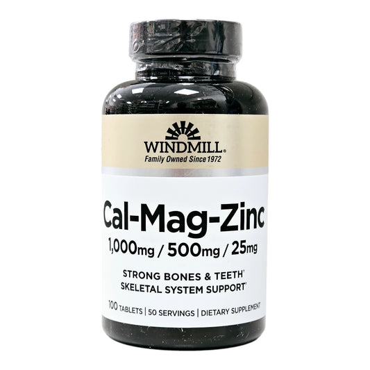 Cal-Mag-Zinc 1000 mg / 500 mg / 25 mg  100 Tablets