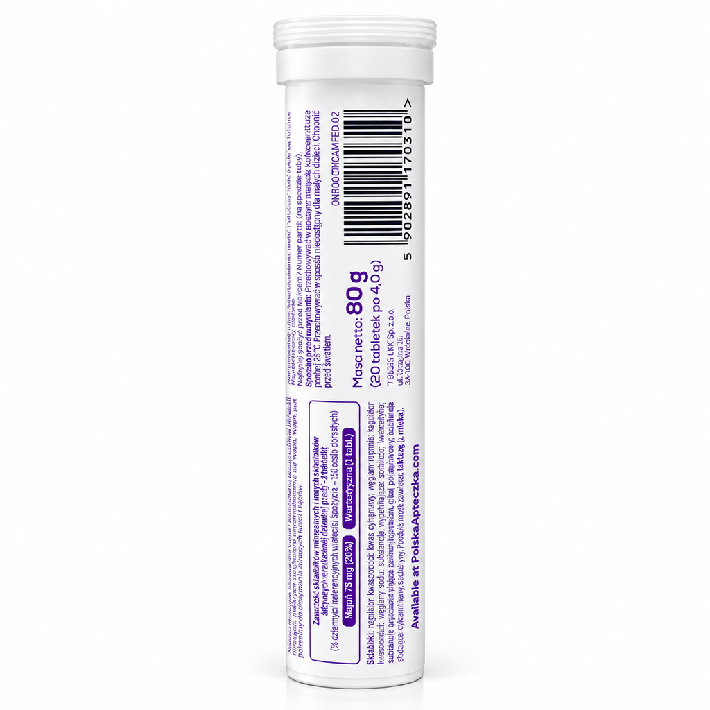 Calcium Duo Alergo + Quercetin 20 Effervescent Tablets Ingredients