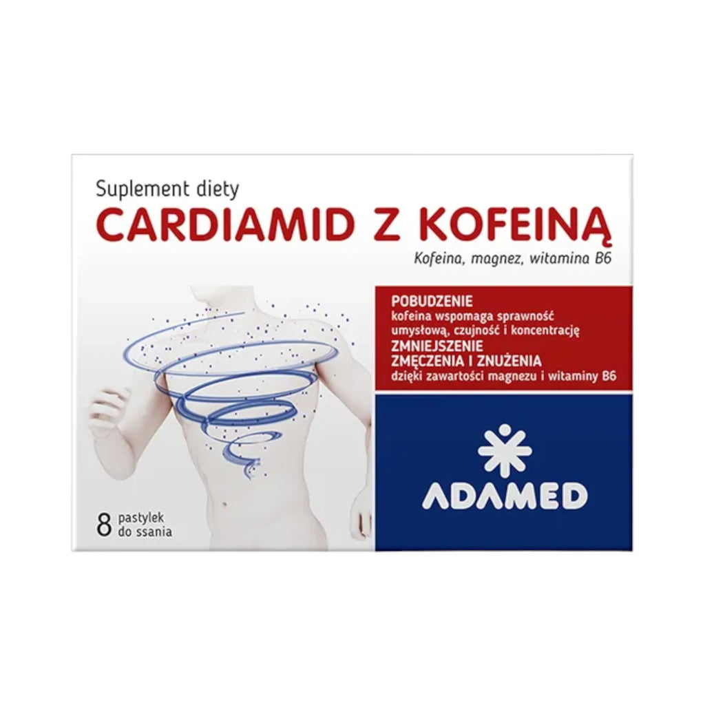 Cardiamid with caffeine 8 lozenges – Apteczka Cardiamid with caffeine 8 lozenges – Apteczka