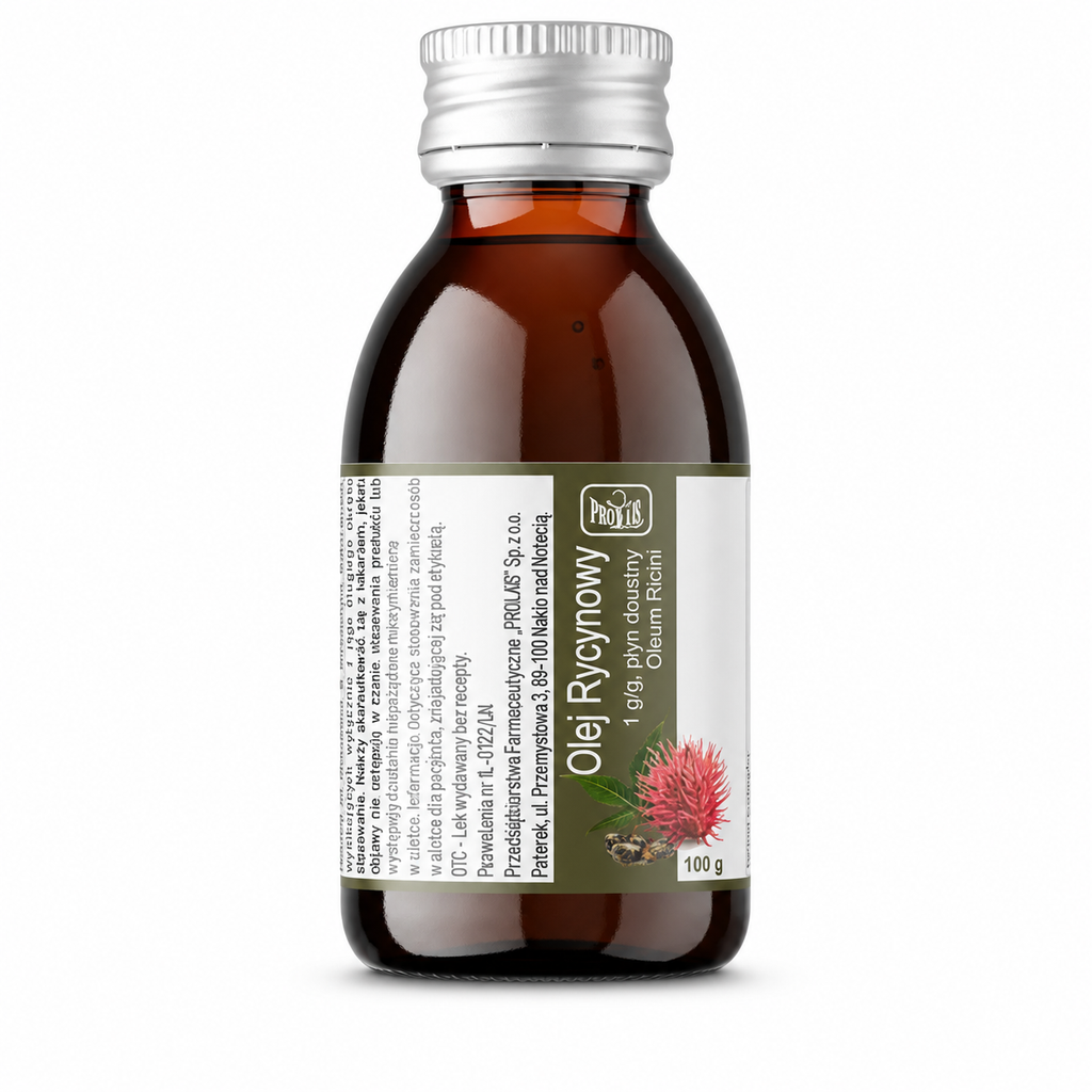 Castor Oil Olej Rycynowy 100g Oleum Ricini Oral Liquid Herbapol