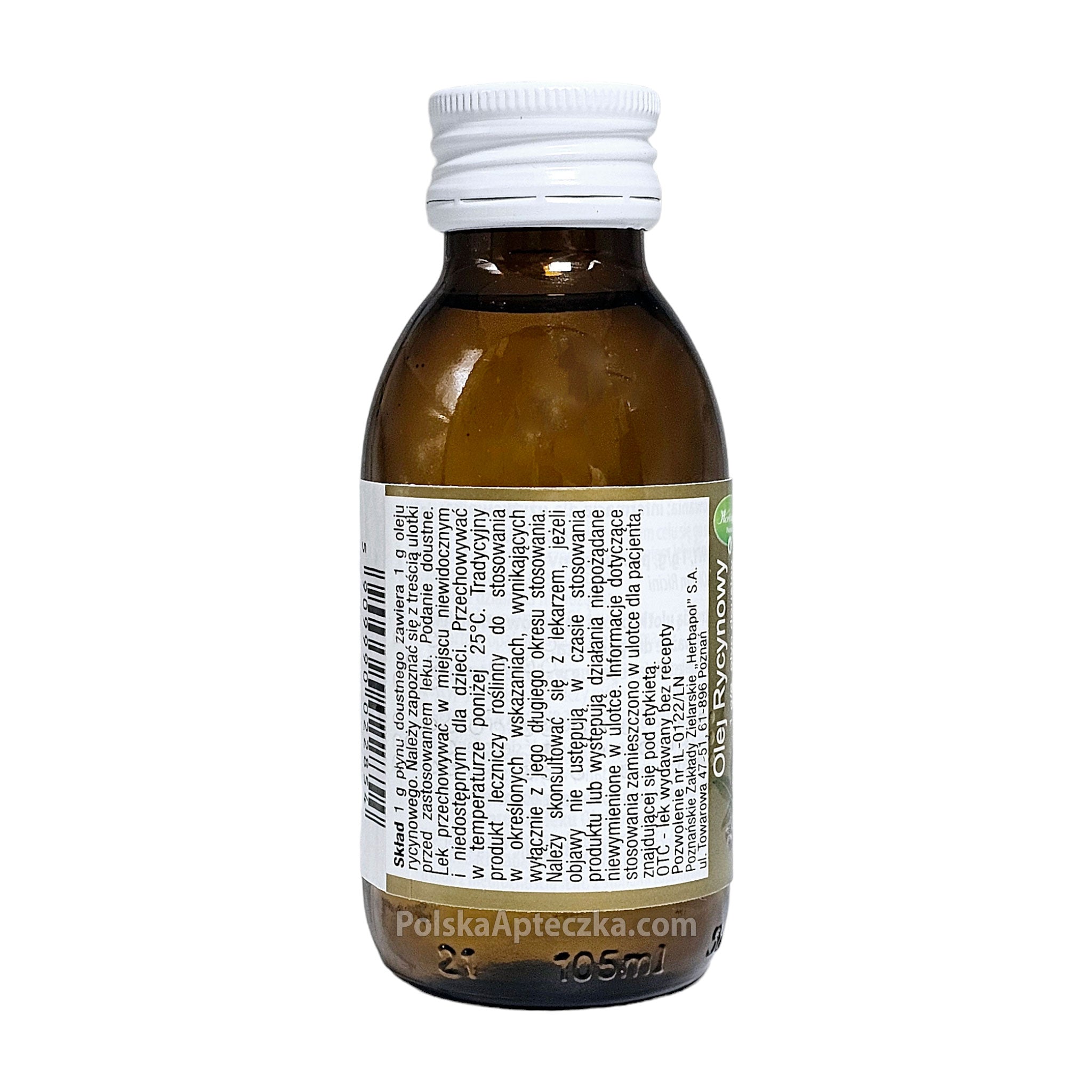 Castor Oil Olej Rycynowy 100g Oleum Ricini Oral Liquid Herbapol Ingredients