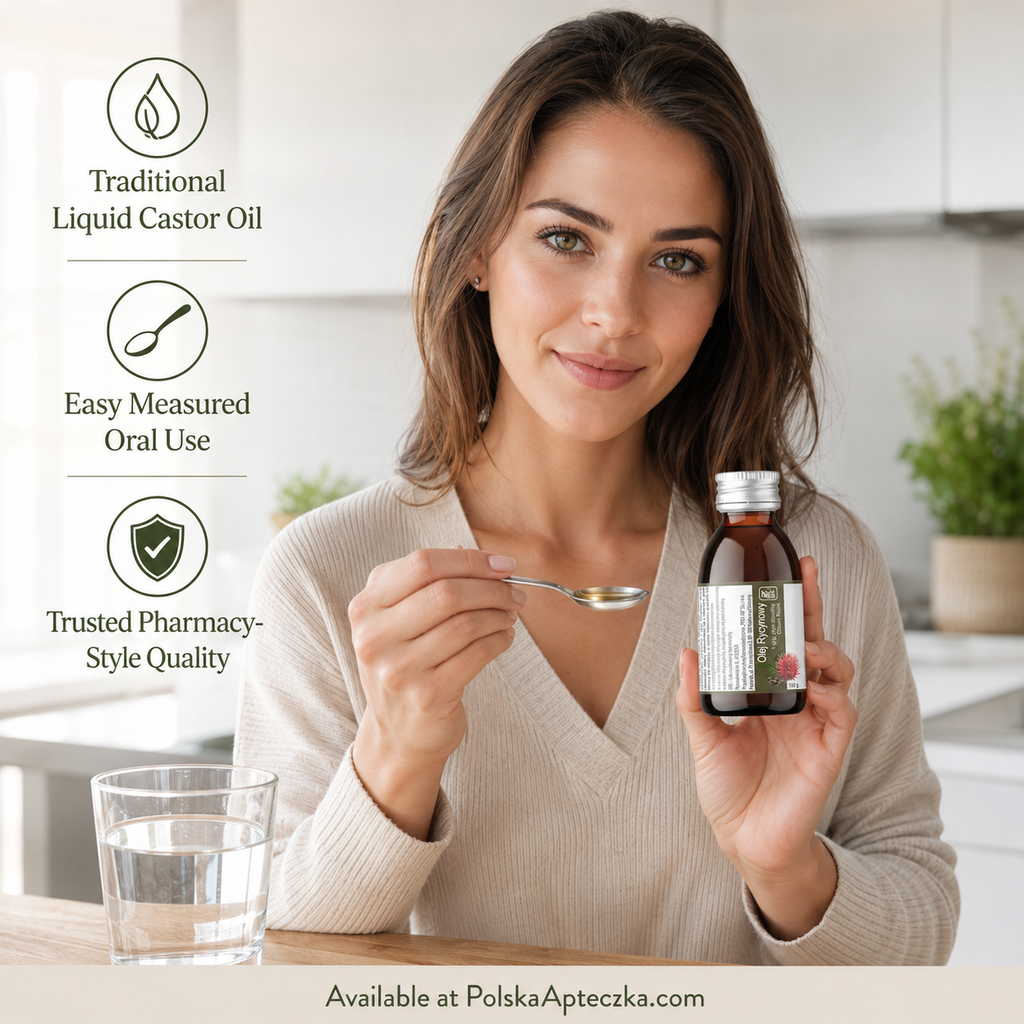 Castor Oil Olej Rycynowy 100g Oleum Ricini Oral Liquid Herbapol Lifestyle