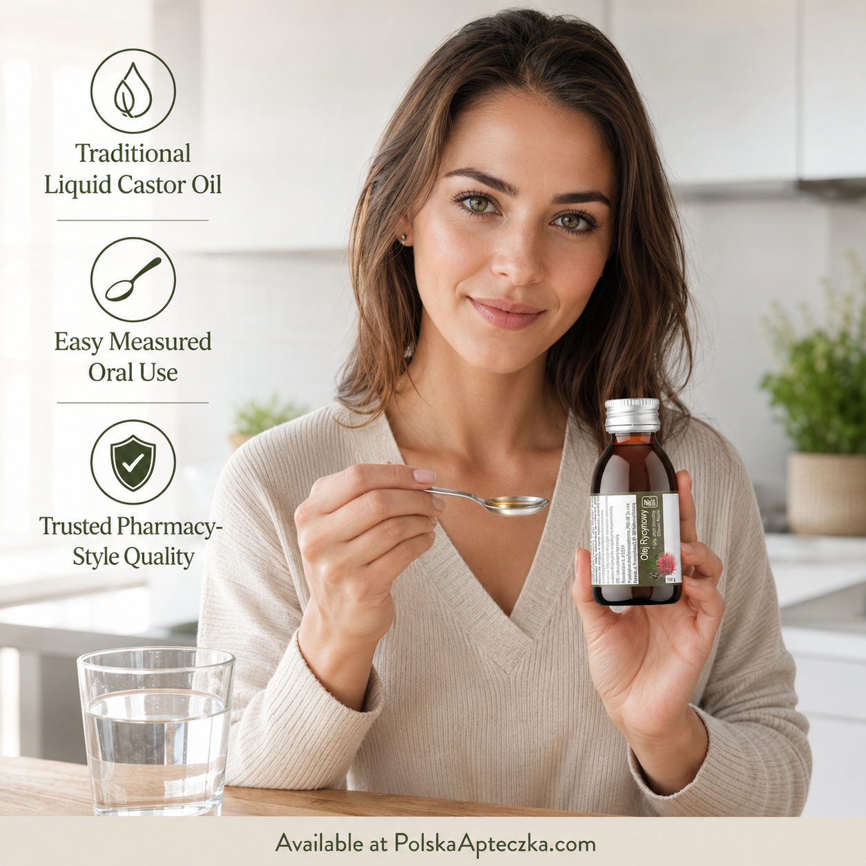 Castor Oil Olej Rycynowy 100g Oleum Ricini Oral Liquid Herbapol Lifestyle