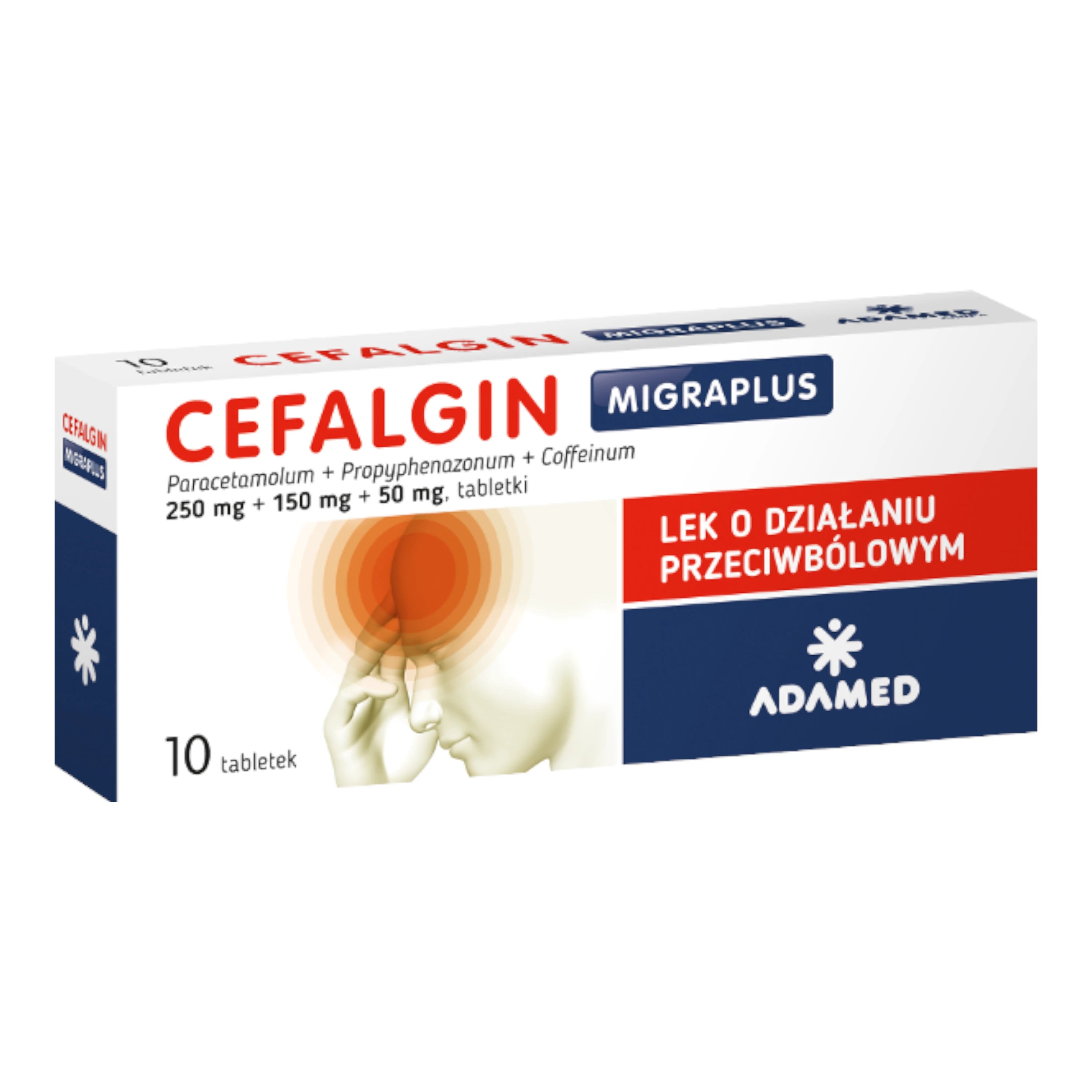 Cefalgin Migraplus 10 tablets – headache relief in convenient tablet form