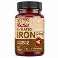 Chelated Iron 29 mg with Vitamin B12 – High Absorption Iron Supplement for Energy, Red Blood Cells & Vegan Iron Support