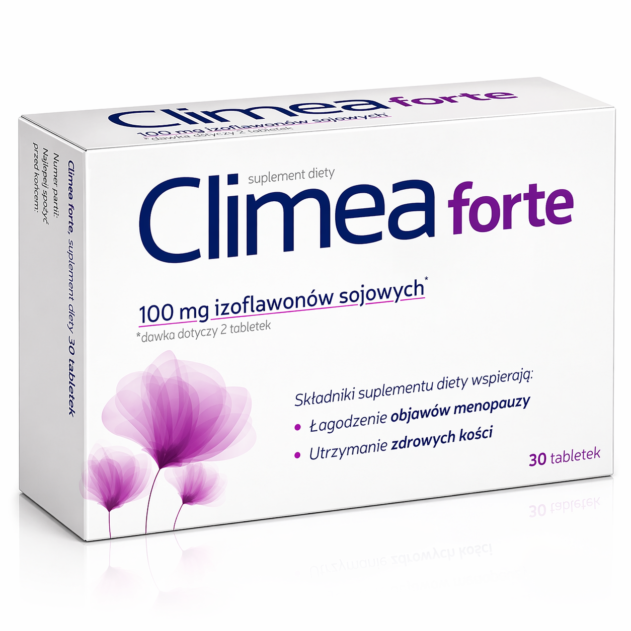 Climea Forte 100mg Soy Isoflavones Menopause Support and Bone Health 30 Tablets