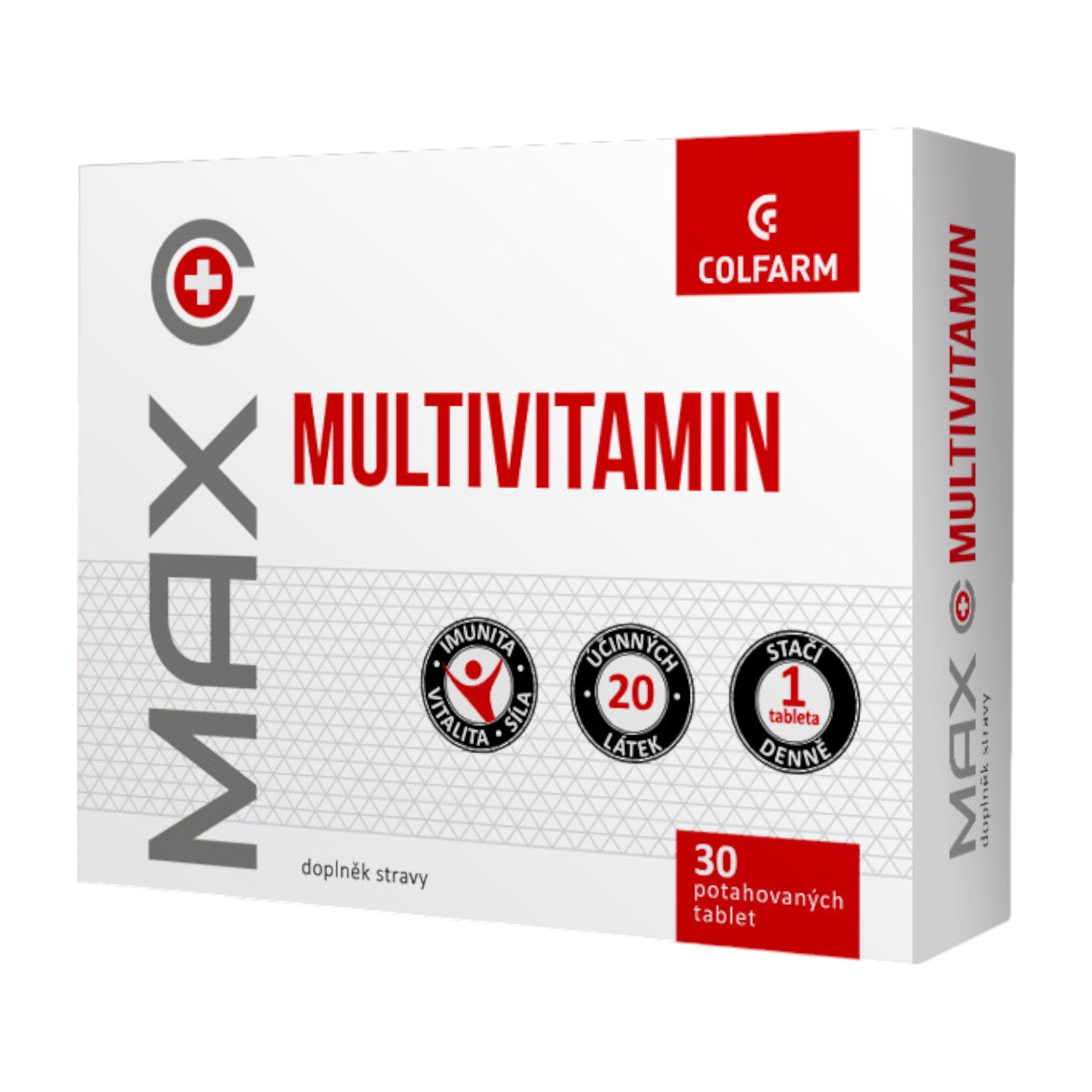Colfarm MAX Multivitamin – front box 30 tablets
