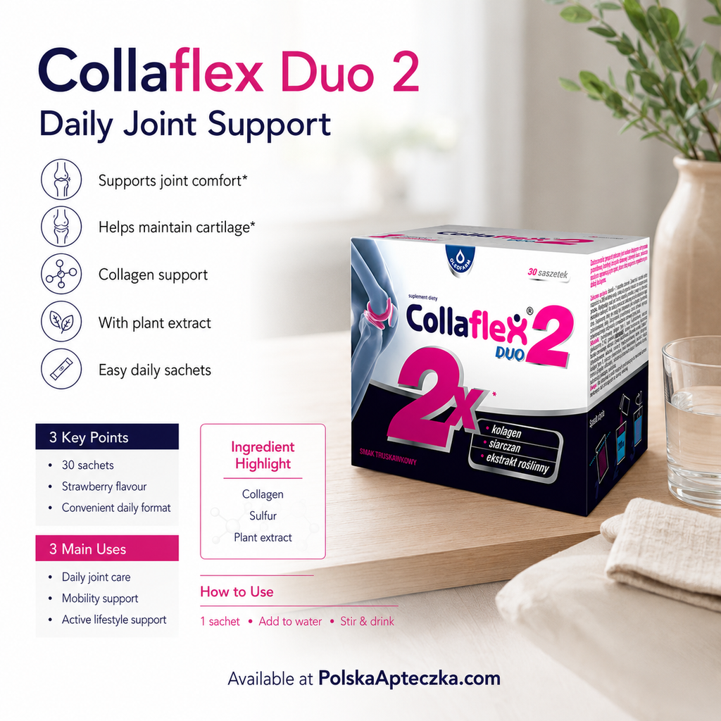 Collaflex 2 Duo Collagen Joint Support 30 Sachets Infographic