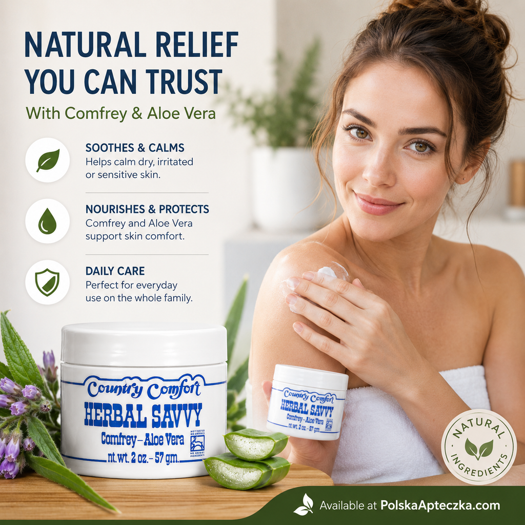 Country Comfort Herbal Savvy Comfrey Aloe Vera Salve 2 oz Lifestyle