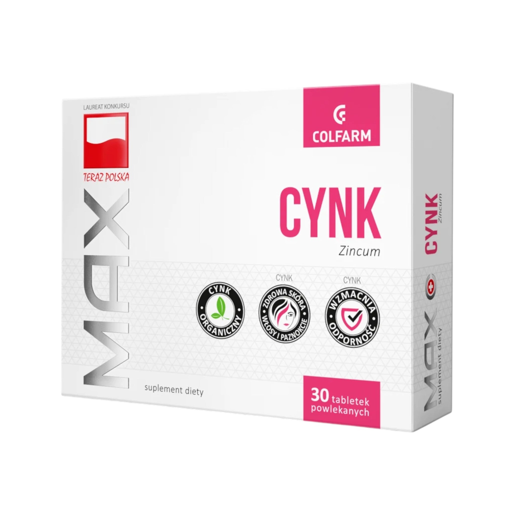 Cynk Zinc 30 Tablets by Colfarm